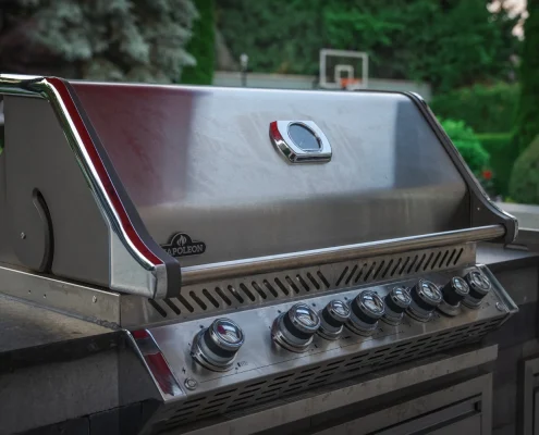 napoleon grill outside kitchen installation