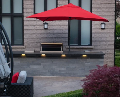 outdoor kitchen space in gta