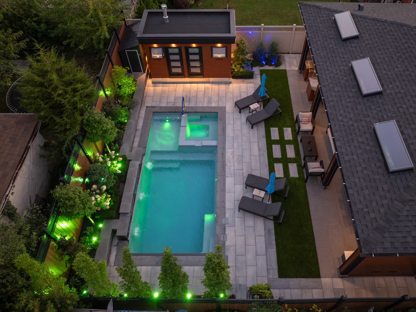 Custom backyard features and add-ons