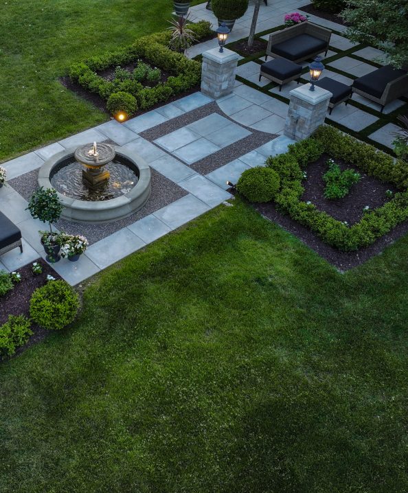 Backyard patio and hardscaping
