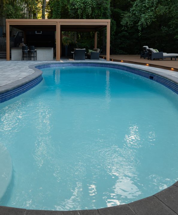 Fiberglass pool installation